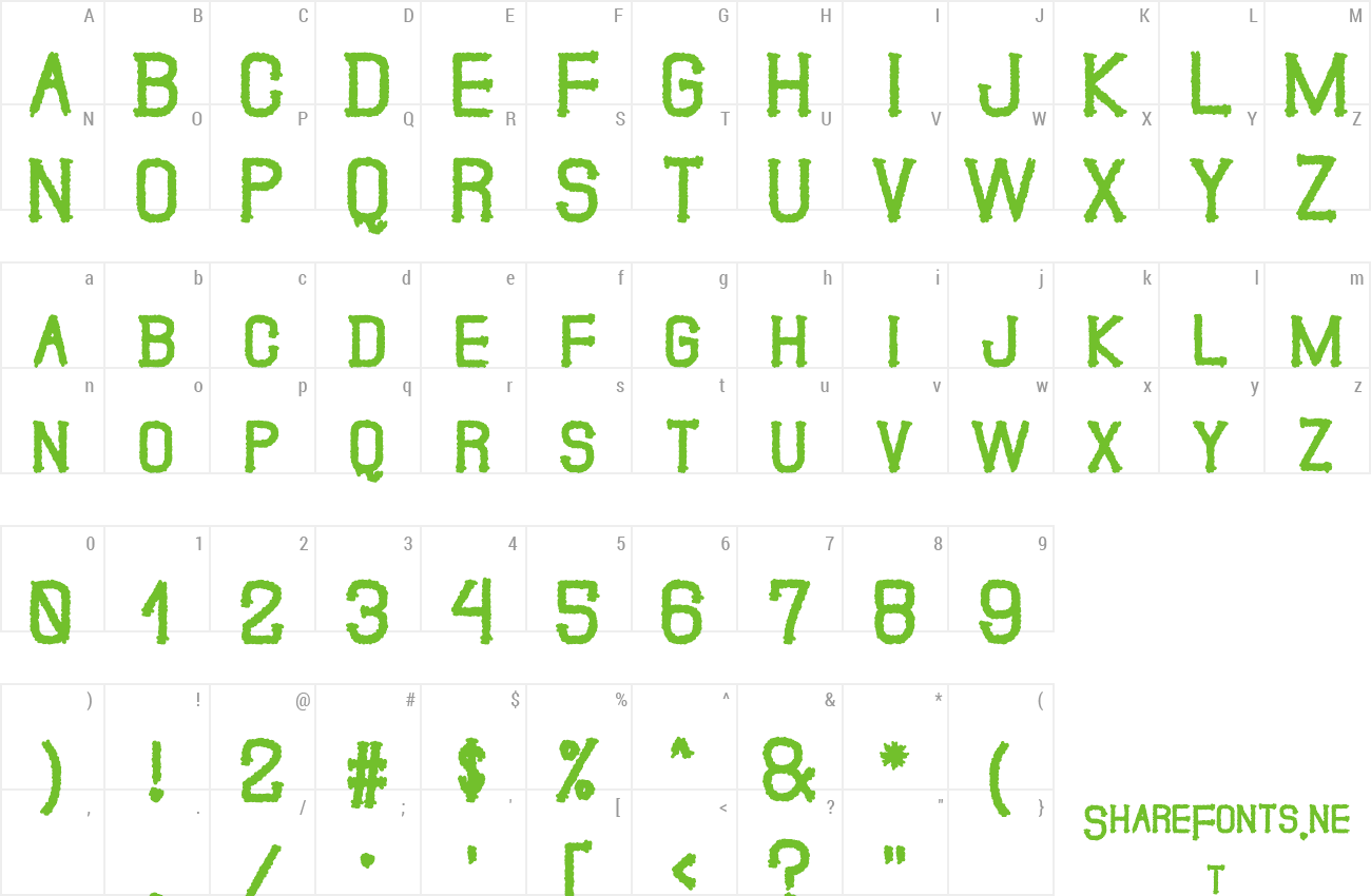 Font The Guns Smoke St preview